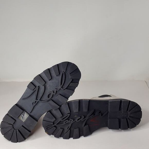 Karl Lagerfeld Paris Mayde Women's leather rhinestone white Chelsea boots Size 8 - Picture 7 of 13